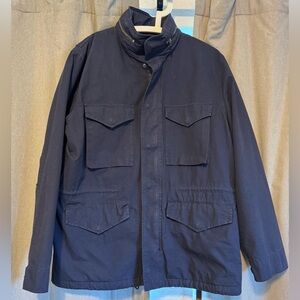 EXCELLENT Condition J. Crew Men's Military Field Jacket - Navy Blue